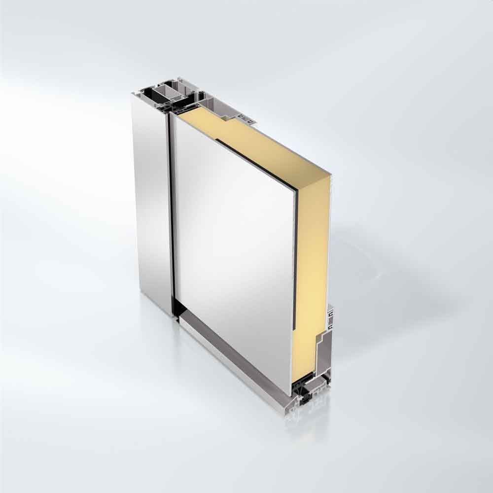 flügelüberdeckende Haustüren in Aluminium